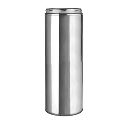 Selkirk Selkirk 6 in. D X 18 in. L Stainless Steel Chimney Pipe 206018U